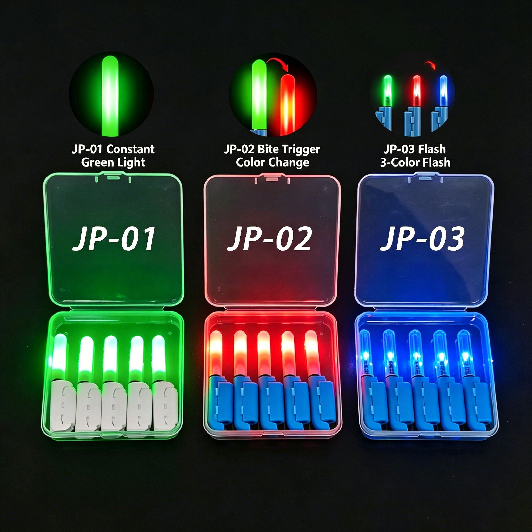 JUSEPU 5PCS Night Fishing Rod  - Fish Finder Battery recensione e prezzo