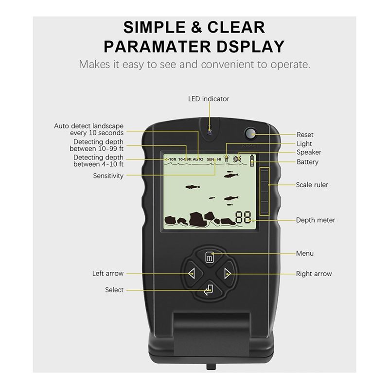 New Portable Fish Finder, Ice  - Fishing Depth Finder recensione e prezzo