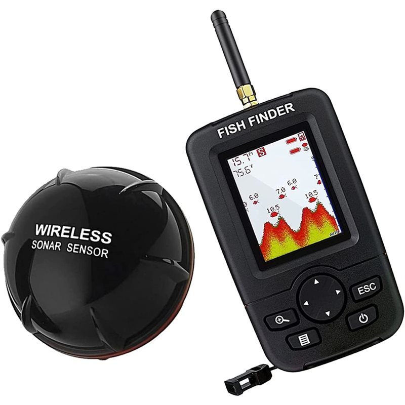 Wireless Sonar Fish Finder, Po - Fishing Depth Finder recensione e prezzo