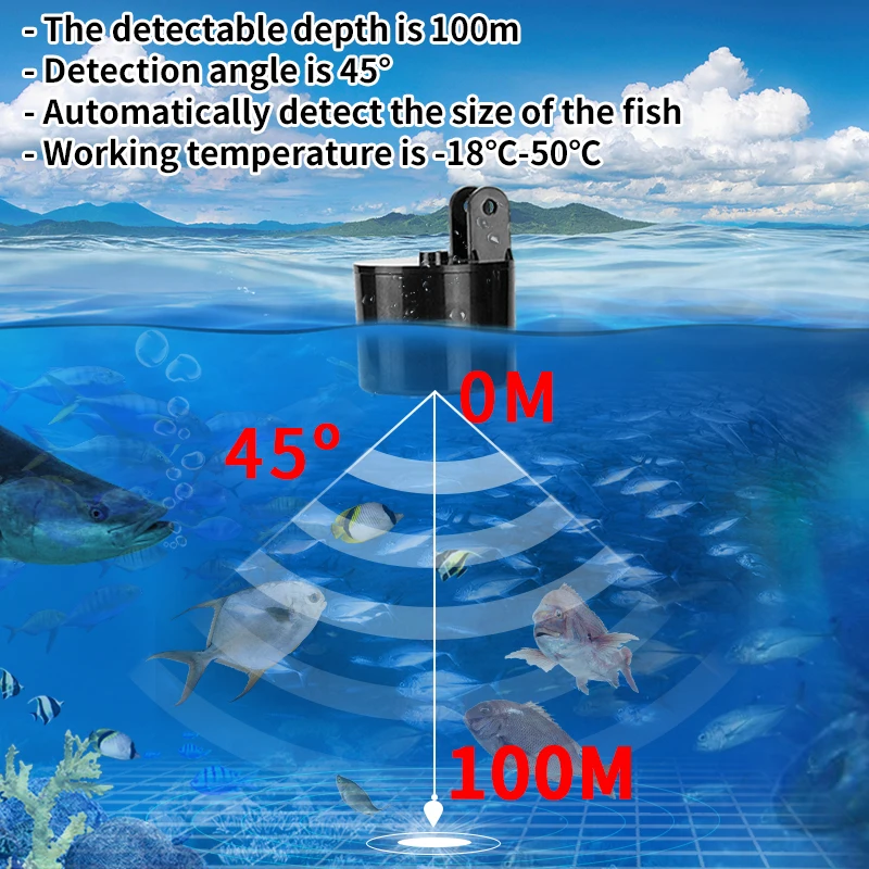 Alarm 100M Portable Sonar Fish - Fishing Depth Finder recensione e prezzo