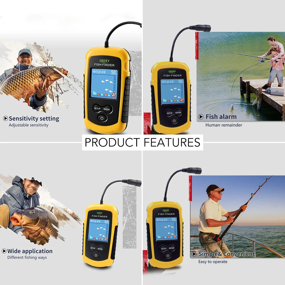 Lucky LCD Color Screen Portabl - Fishing Depth Finder recensione e prezzo