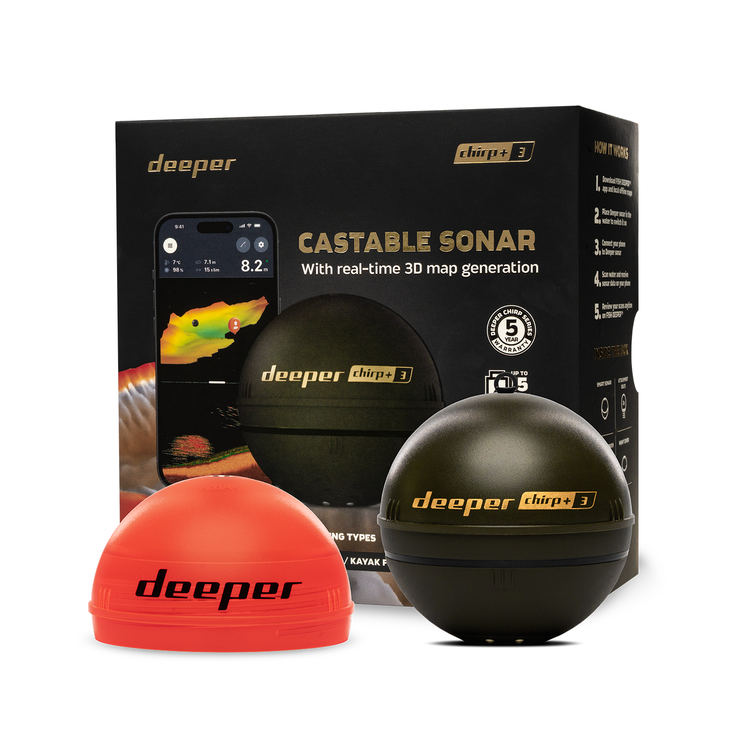 Deeper Smart Sonar Chirp+3 Fis - Fish Finder Gps recensione e prezzo