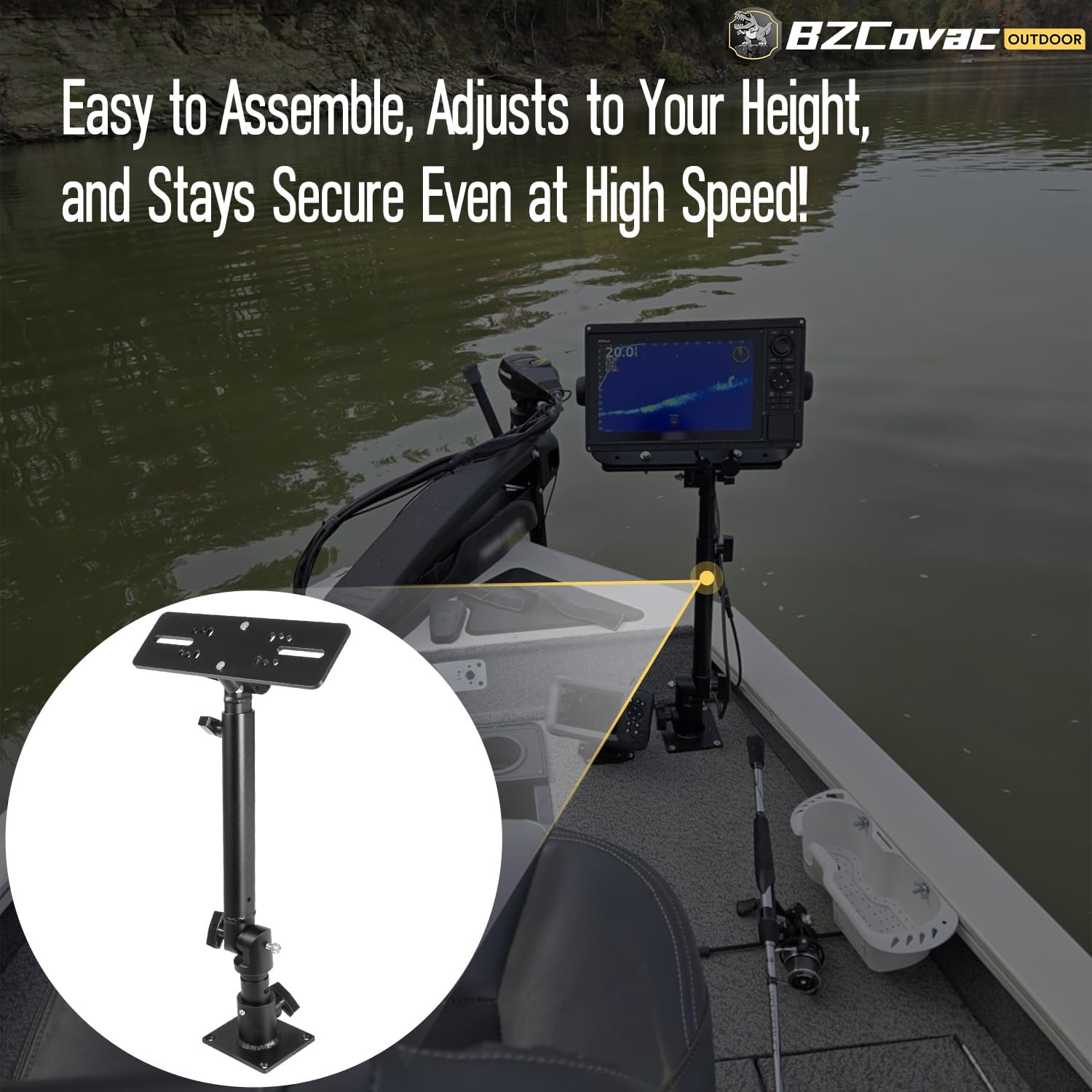 Marine Anodized Aluminum Monit - Fish Finder Mount recensione e prezzo