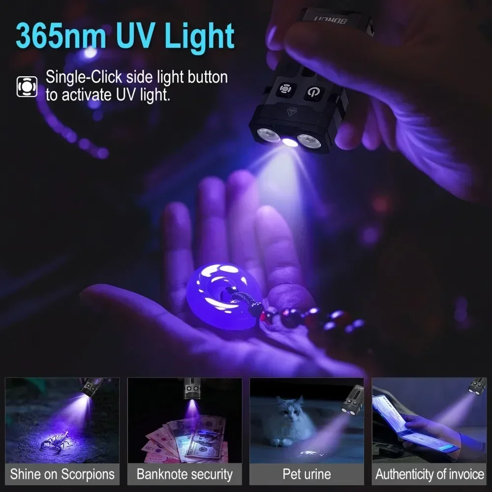 BORUiT EV20 1100LM EDC UV Keyc - Fishing Light recensione e prezzo