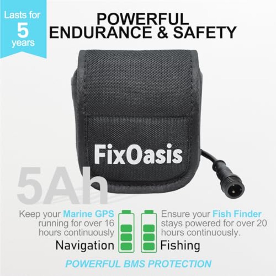 12V Lithium-Ion Fish Finder Ba - Fish Finder Charger recensione e prezzo