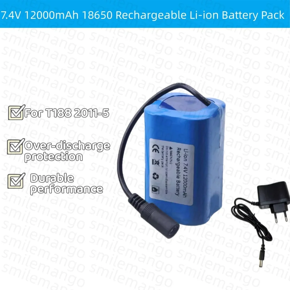7.4V 12000mAh Battery with USB - Fish Finder Charger recensione e prezzo