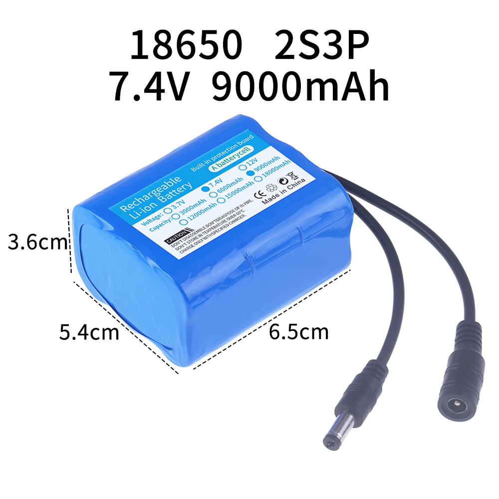 7.4V battery 3000mah/6000mah/9 - Fish Finder Charger recensione e prezzo