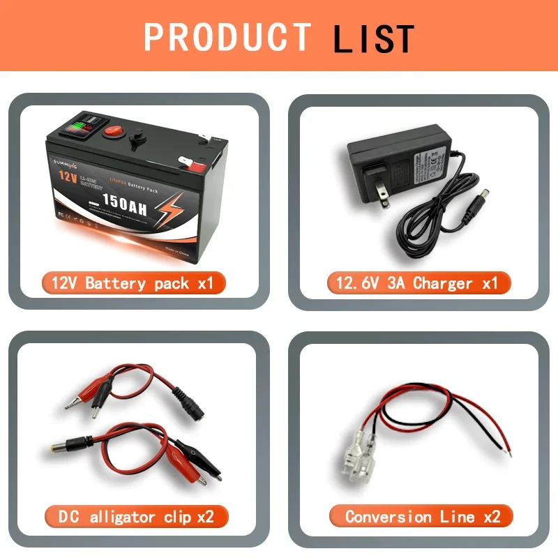 12V 150Ah Lithium  LiFeP04 Bat - Fish Finder Charger recensione e prezzo