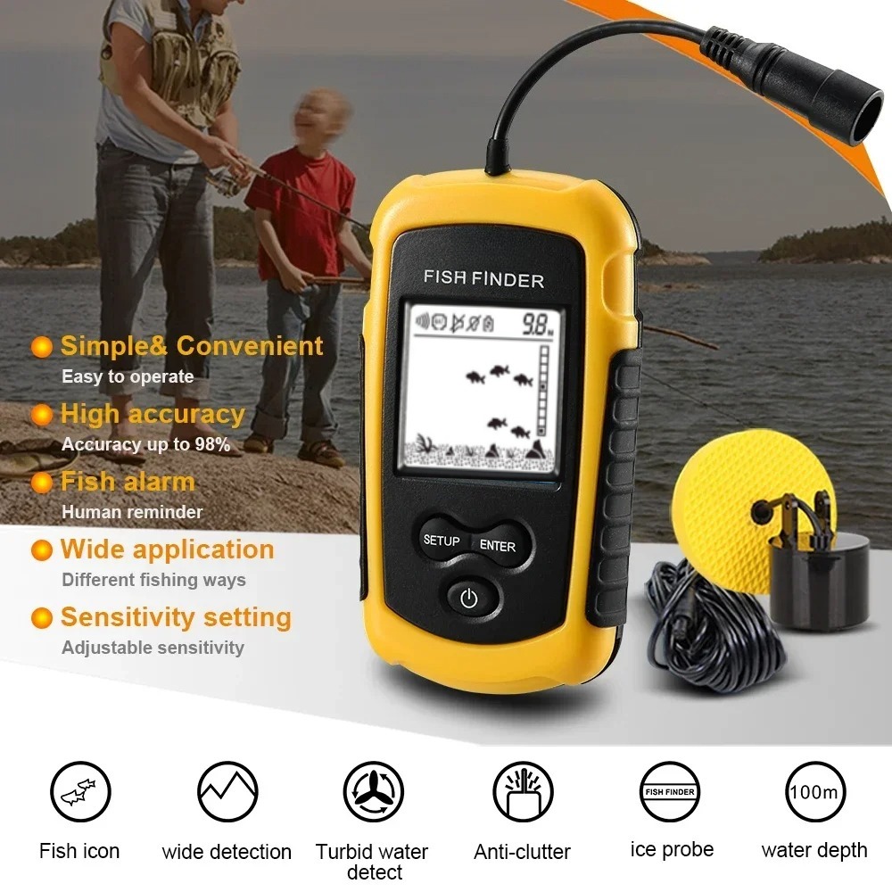 Wireless Sonar Detection Fish  - Fish Finder Cable recensione e prezzo