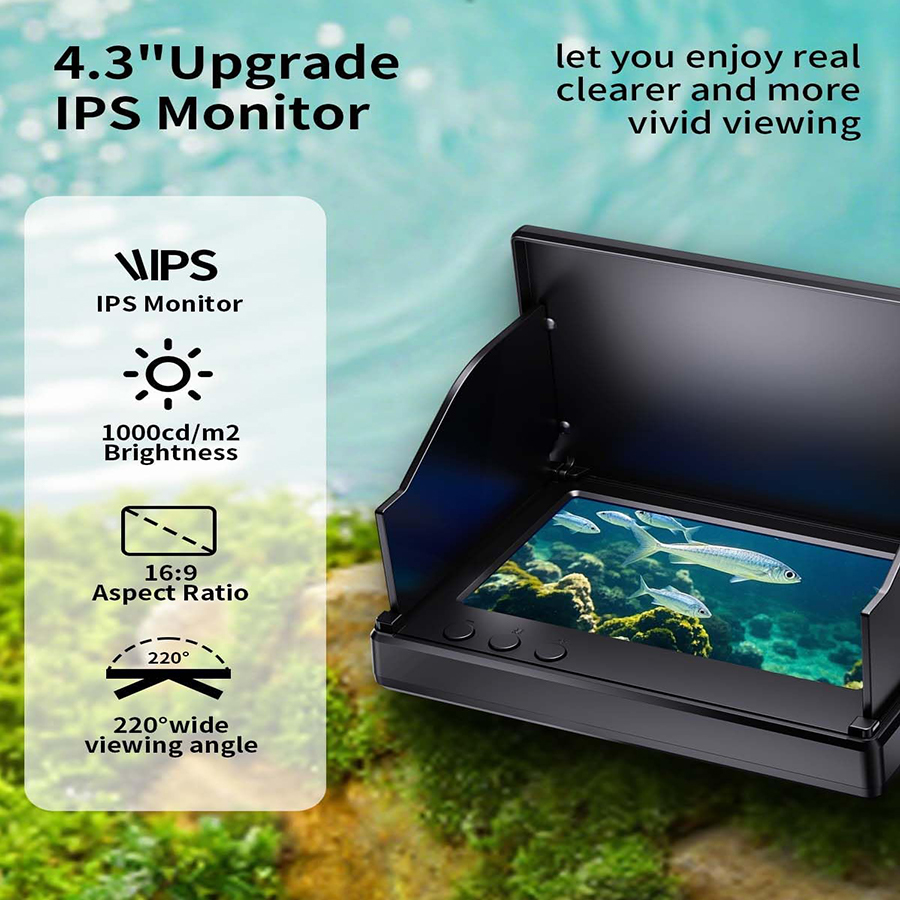 FOURQ Handheld 1080P 4.3'' LCD - Fishing Depth Finder recensione e prezzo