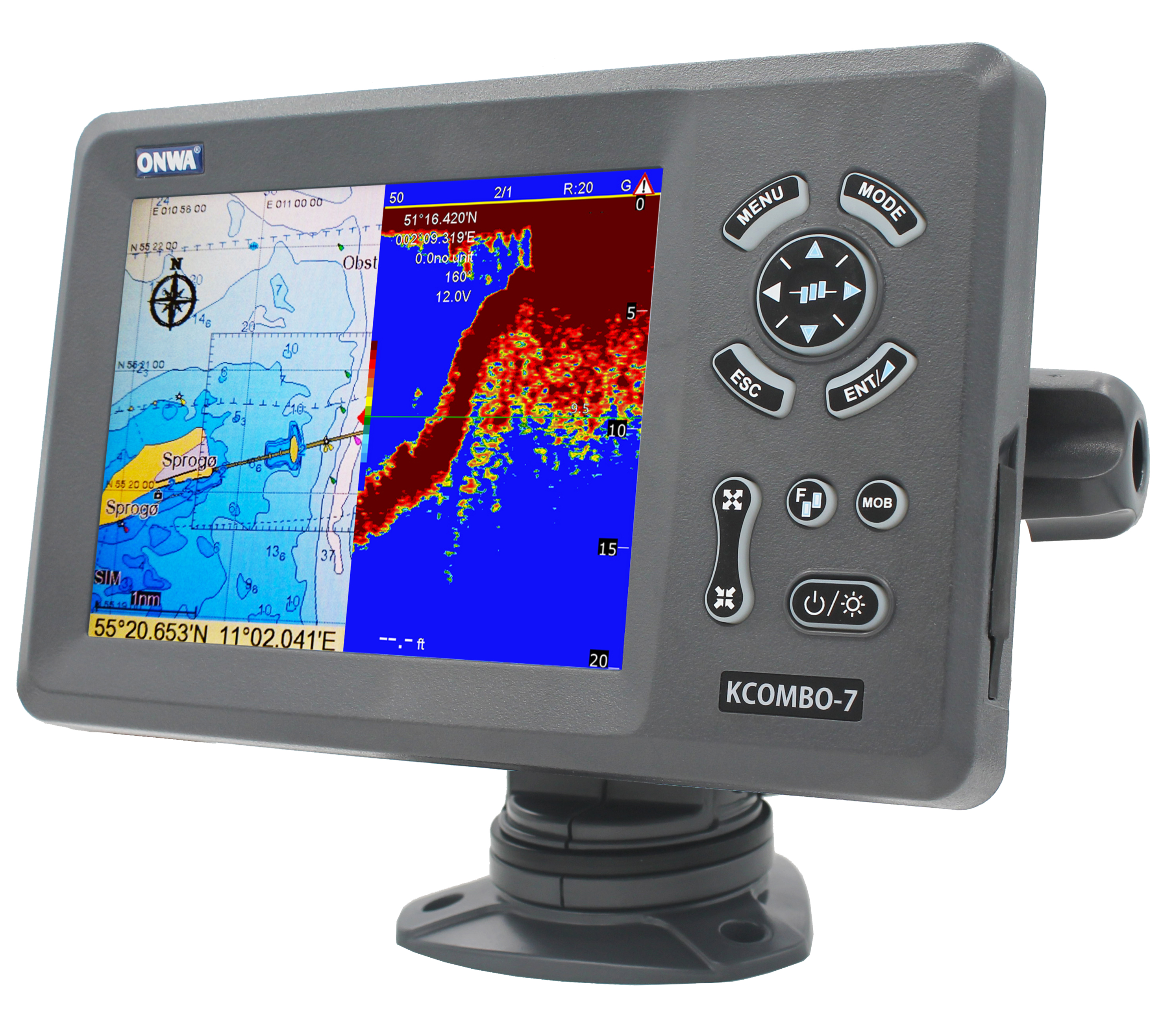 ONWA KCombo-7 7inch Marine GPS - Fish Finder Gps recensione e prezzo