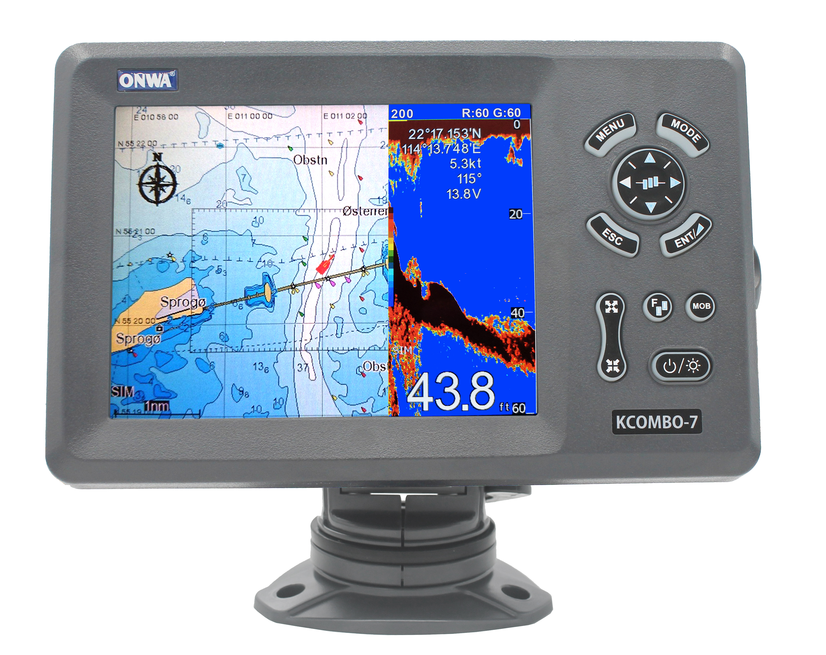 ONWA KCombo-7 7inch Marine GPS - Fish Finder Gps recensione e prezzo
