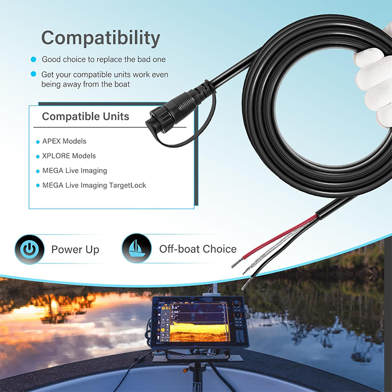 720110-1 PC13 Power Cable for  - Fish Finder Cable recensione e prezzo