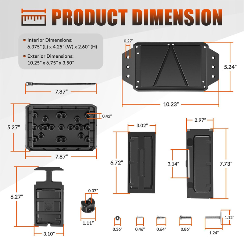 Track Mounted Battery Box for  - Fish Finder Battery recensione e prezzo