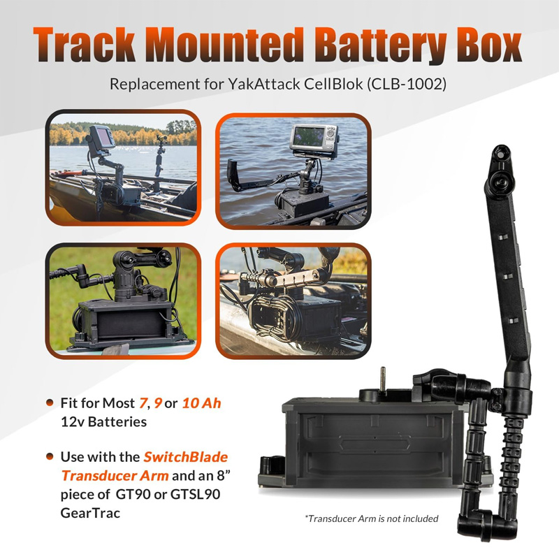 Track Mounted Battery Box for  - Fish Finder Battery recensione e prezzo