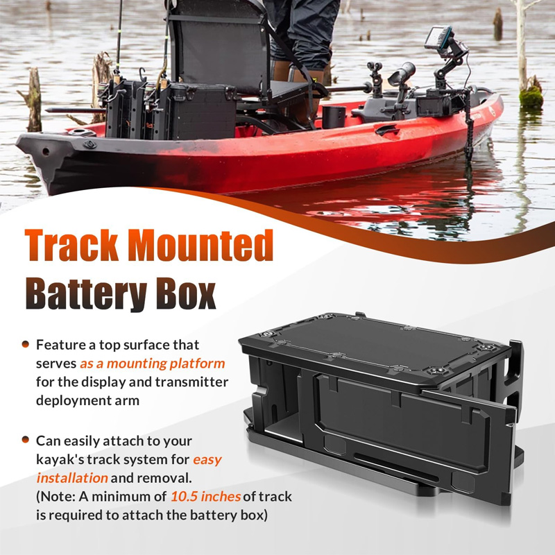Track Mounted Battery Box for  - Fish Finder Battery recensione e prezzo