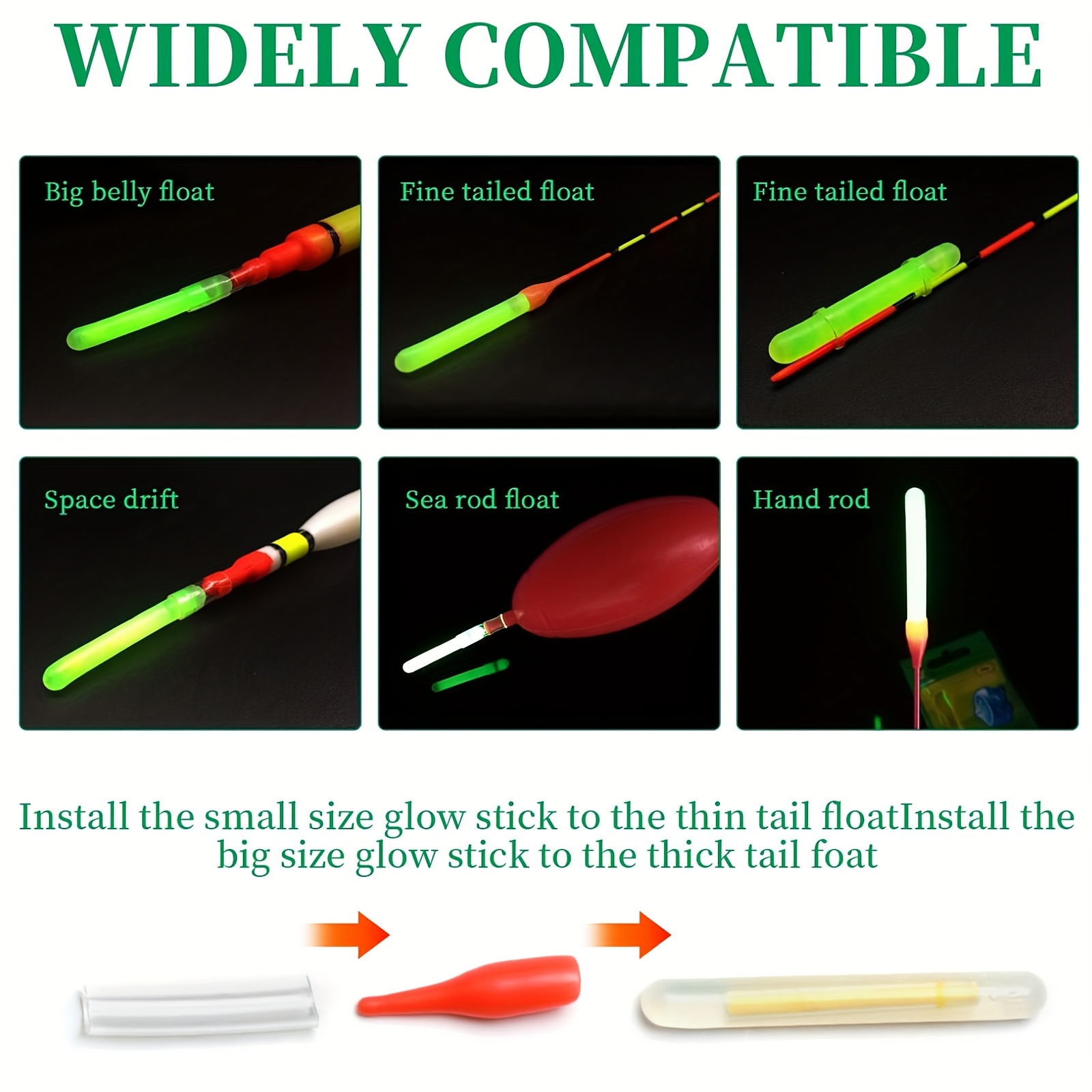 100PCS Fishing Glow Sticks Set - Fish Alarm recensione e prezzo